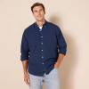 imageAmazon Essentials Mens Long Sleeve Shirts Casual  RegularFit Pocket OxfordNavy
