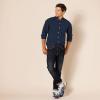 imageAmazon Essentials Mens Long Sleeve Shirts Casual  RegularFit Pocket OxfordNavy