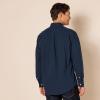imageAmazon Essentials Mens Long Sleeve Shirts Casual  RegularFit Pocket OxfordNavy