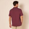imageAmazon Essentials Mens Polo Shirts Short Sleeve SlimFit Cotton PiqueBurgundy