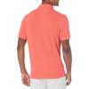 imageAmazon Essentials Mens Polo Shirts Short Sleeve SlimFit Cotton PiqueCoral Orange