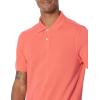 imageAmazon Essentials Mens Polo Shirts Short Sleeve SlimFit Cotton PiqueCoral Orange