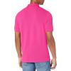 imageAmazon Essentials Mens Polo Shirts Short Sleeve SlimFit Cotton PiqueHot Pink