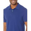 imageAmazon Essentials Mens Polo Shirts Short Sleeve SlimFit Cotton PiqueNavy
