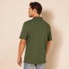 imageAmazon Essentials Mens Polo Shirts Short Sleeve SlimFit Cotton PiqueOlive