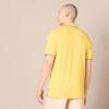 imageAmazon Essentials Mens Polo Shirts Short Sleeve SlimFit Cotton PiqueYellow Thin Stripe