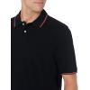 imageAmazon Essentials Mens RegularFit Cotton Pique Polo Shirt Available in Big ampamp TallBlack Red White Thin Stripe