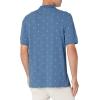 imageAmazon Essentials Mens RegularFit Cotton Pique Polo Shirt Available in Big ampamp TallBlue White Palm Tree Print