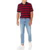 imageAmazon Essentials Mens RegularFit Cotton Pique Polo Shirt Available in Big ampamp TallNavy Red Rugby Stripe