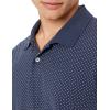 imageAmazon Essentials Mens RegularFit Cotton Pique Polo Shirt Available in Big ampamp TallNavy White Dots