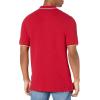 imageAmazon Essentials Mens RegularFit Cotton Pique Polo Shirt Available in Big ampamp TallRed Twin Stripe