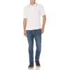 imageAmazon Essentials Mens RegularFit Cotton Pique Polo Shirt Available in Big ampamp TallWhite Twin Stripe