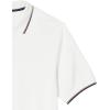imageAmazon Essentials Mens RegularFit Cotton Pique Polo Shirt Available in Big ampamp TallWhite Twin Stripe