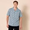 imageAmazon Essentials Mens RegularFit ShortSleeve ButtonDown Vacation ShirtBlue Floral
