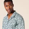 imageAmazon Essentials Mens RegularFit ShortSleeve ButtonDown Vacation ShirtBlue Floral