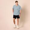 imageAmazon Essentials Mens RegularFit ShortSleeve ButtonDown Vacation ShirtBlue Floral