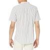 imageAmazon Essentials Mens RegularFit ShortSleeve ButtonDown Vacation ShirtBlue Pink Vertical Stripe