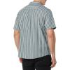 imageAmazon Essentials Mens RegularFit ShortSleeve ButtonDown Vacation ShirtBlue Stripe