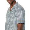 imageAmazon Essentials Mens RegularFit ShortSleeve ButtonDown Vacation ShirtBlue Stripe