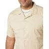 imageAmazon Essentials Mens RegularFit ShortSleeve ButtonDown Vacation ShirtKhaki Brown