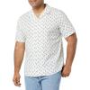 imageAmazon Essentials Mens RegularFit ShortSleeve ButtonDown Vacation ShirtLight Blue Bird Print