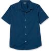 imageAmazon Essentials Mens RegularFit ShortSleeve ButtonDown Vacation ShirtNavy