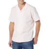 imageAmazon Essentials Mens RegularFit ShortSleeve ButtonDown Vacation ShirtPink
