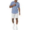 imageAmazon Essentials Mens RegularFit ShortSleeve ButtonDown Vacation ShirtWashed Blue