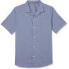 imageAmazon Essentials Mens RegularFit ShortSleeve ButtonDown Vacation ShirtWashed Blue