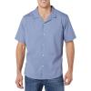 imageAmazon Essentials Mens RegularFit ShortSleeve ButtonDown Vacation ShirtWashed Blue
