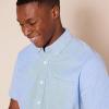 imageAmazon Essentials Oxford Shirts for Men  RegularFit ShortSleeveBlue