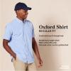 imageAmazon Essentials Oxford Shirts for Men  RegularFit ShortSleeveBlue