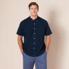 imageAmazon Essentials Oxford Shirts for Men  RegularFit ShortSleeveNavy