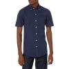 imageAmazon Essentials Mens ButtonUp Shirts  SlimFit ShortSleeve Pocket Oxford  Comfort and StyleNavy