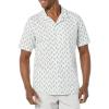 imageAmazon Essentials Mens RegularFit ShortSleeve ButtonDown Vacation ShirtLight Blue Bird Print