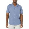 imageAmazon Essentials Mens RegularFit ShortSleeve ButtonDown Vacation ShirtWashed Blue