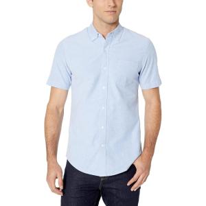 imageAmazon Essentials Mens ButtonUp Shirts  SlimFit ShortSleeve Pocket Oxford  Comfort and StyleBlue