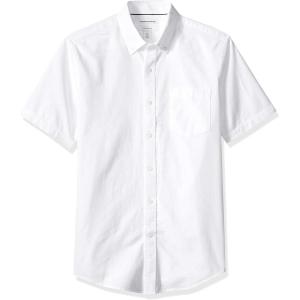 imageAmazon Essentials Mens ButtonUp Shirts  SlimFit ShortSleeve Pocket Oxford  Comfort and StyleWhite