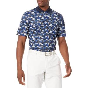 imageAmazon Essentials Mens Golf Polo Shirt Quick Dry Short SleeveBlue Fish