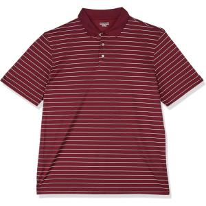 imageAmazon Essentials Mens Golf Polo Shirt Quick Dry Short SleeveDark Burgundy