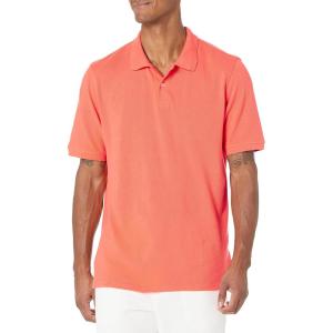 imageAmazon Essentials Mens RegularFit Cotton Pique Polo Shirt Available in Big ampamp TallCoral Orange
