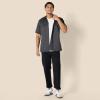 imageAmazon Essentials Button Up Shirt for Men ShortSleeve Stain and WrinkleResistantGrey