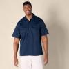 imageAmazon Essentials Button Up Shirt for Men ShortSleeve Stain and WrinkleResistantNavy
