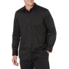 imageAmazon Essentials Dress Shirts Button Down Long Sleeve RegularFit StretchBlack