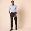 imageAmazon Essentials Dress Shirts Button Down Long Sleeve RegularFit StretchBlue White Grid Check