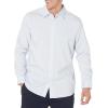 imageAmazon Essentials Dress Shirts Button Down Long Sleeve RegularFit StretchBlue White Pinstripe
