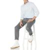 imageAmazon Essentials Dress Shirts Button Down Long Sleeve RegularFit StretchBlue White Pinstripe