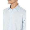 imageAmazon Essentials Dress Shirts Button Down Long Sleeve RegularFit StretchBlue White Pinstripe