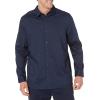 imageAmazon Essentials Dress Shirts Button Down Long Sleeve RegularFit StretchNavy Geo Print