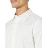 imageAmazon Essentials Dress Shirts Button Down Long Sleeve RegularFit StretchNavy White Diamond Geo